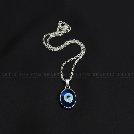 Evil Eye Pendant With Gaman Silver - Shaktiq
