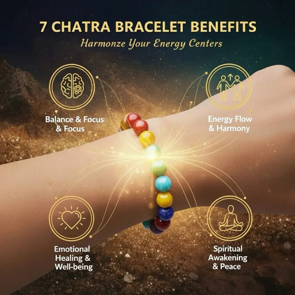 Natural 7 Chakra Bracelet - Shaktiq