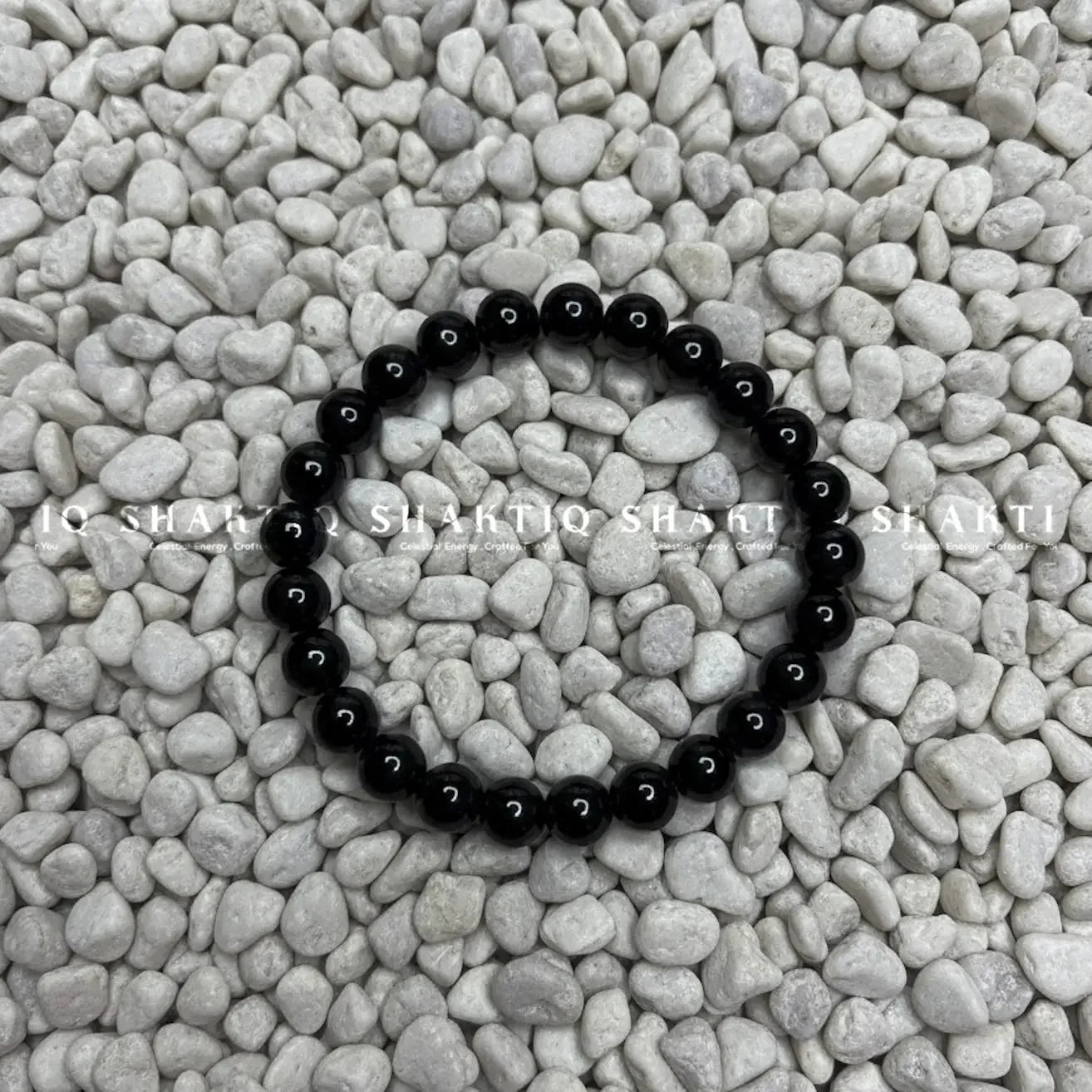 Premium quality Black obsidian bracelet - Natural Protection Stone - Shaktiq