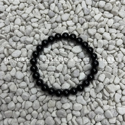 Premium quality Black obsidian bracelet - Natural Protection Stone - Shaktiq