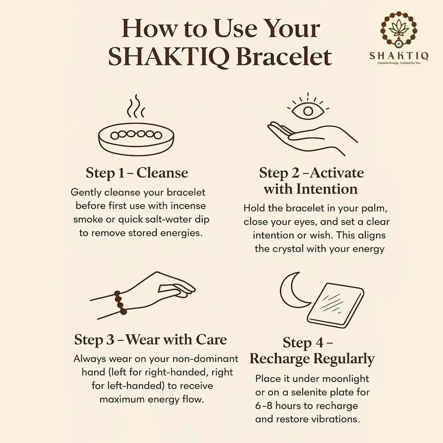 Premium Quality Natural Azurite Bracelet – Wisdom & Inner Vision - Shaktiq