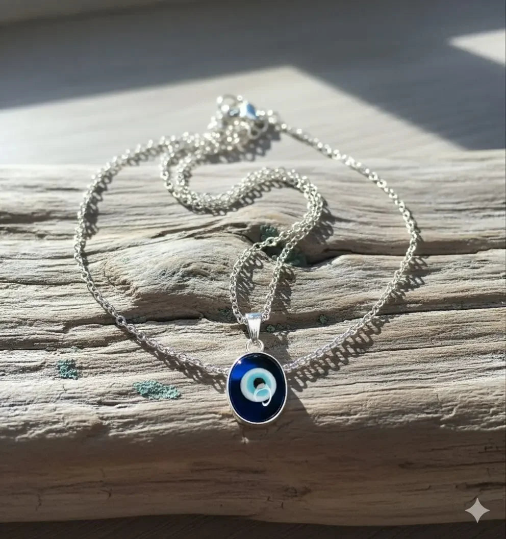 Evil Eye Pendant With Gaman Silver - Shaktiq