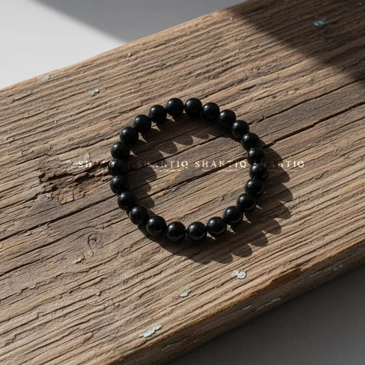 Premium quality Black obsidian bracelet - Natural Protection Stone - Shaktiq