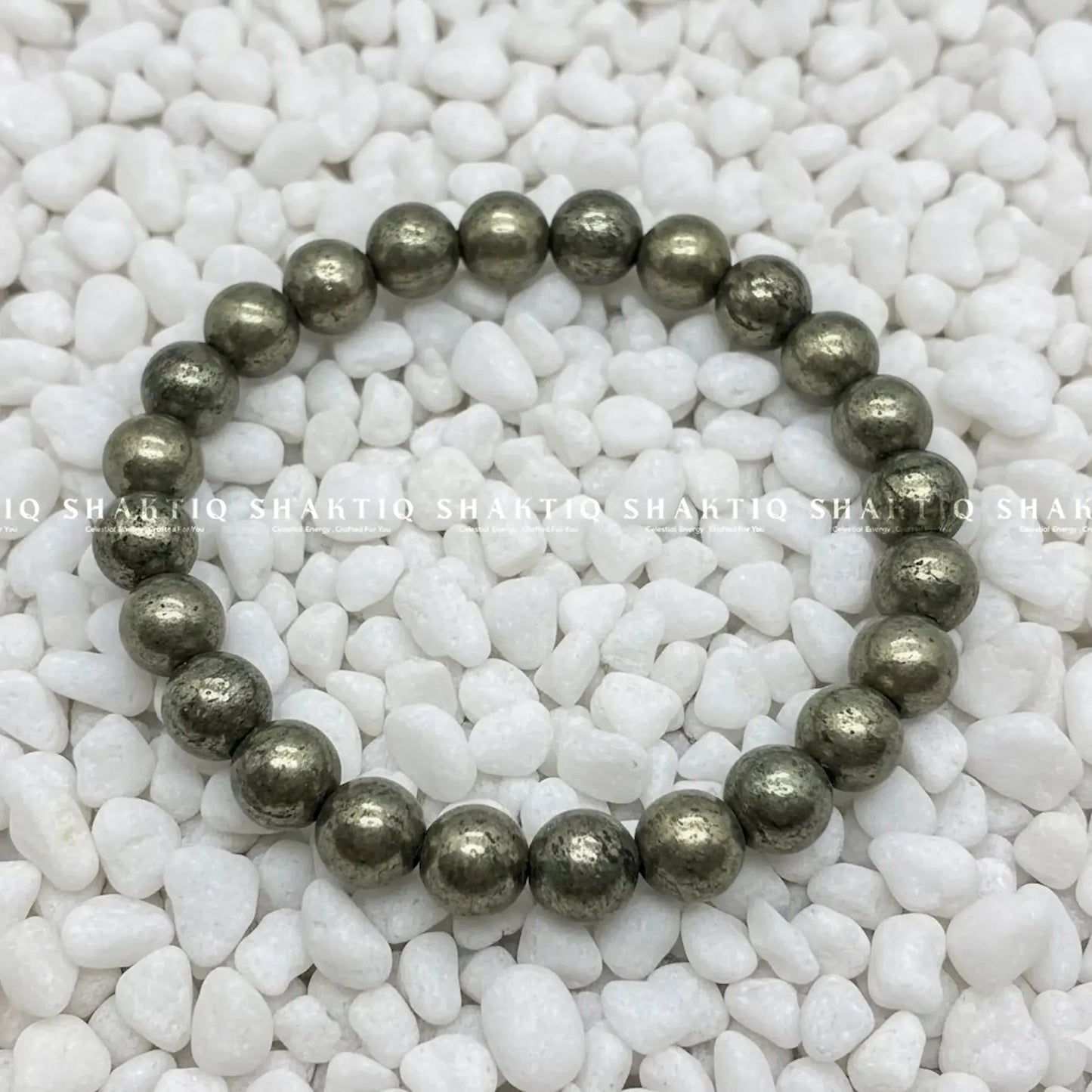 Money Magnet Pyrite Natural Stone Bracelet - The Stone of Prosperity and Luck - Shaktiq